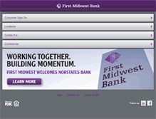 Tablet Screenshot of firstmidwest.com